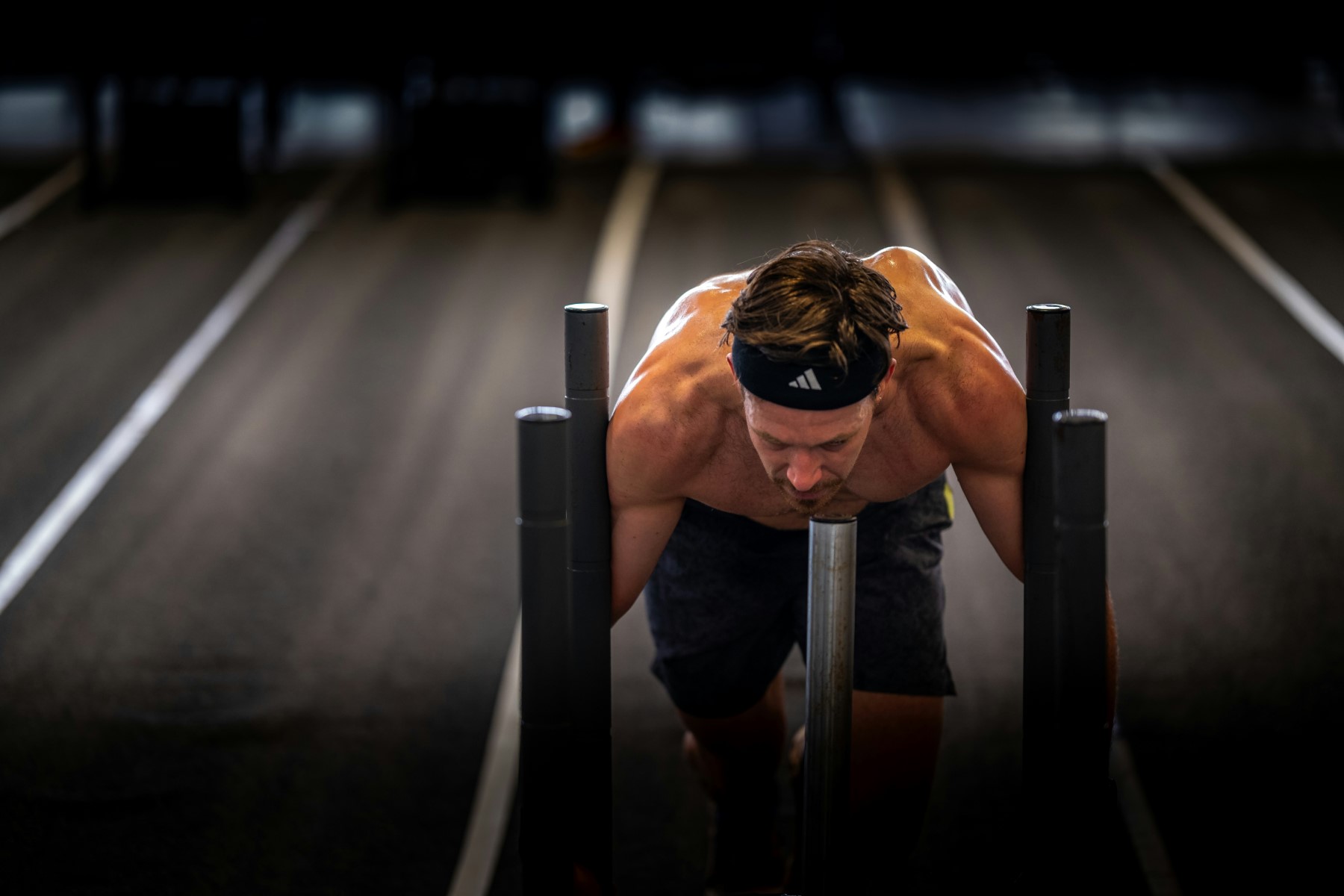Athletes training